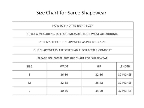 Saree Shapewear - Black - Swapna Creation
