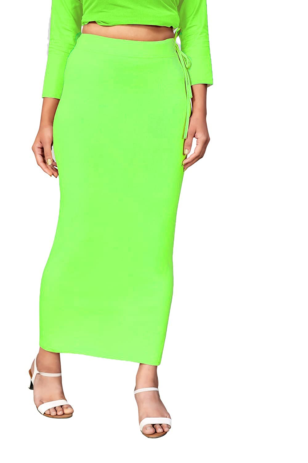 Saree Shapewear - Parrot Green - Swapna Creation
