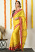Yellow Kasuti Embroidered Khunn Saree