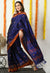 Dark Blue Kasuti Embroidered Khunn Saree