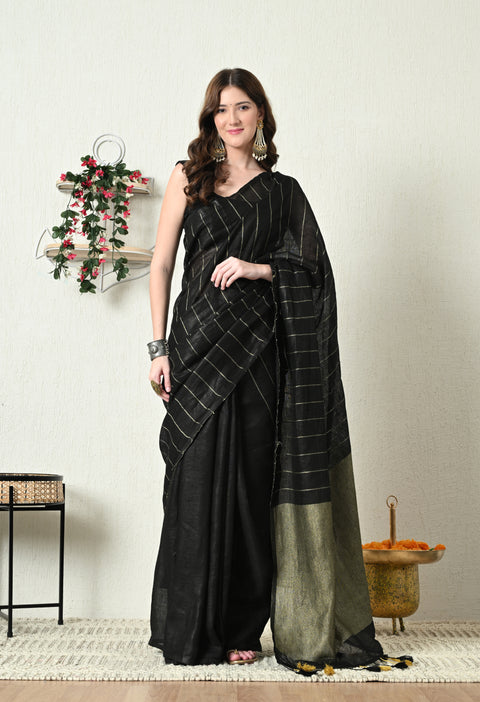 Linen Saree