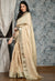 Elegant Handwoven Pure Desi Tussar Silk Saree with Stripe Pallu - Swapna Creation