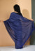 Blue Cotton with Lurex Stripe Saree - Swapna Creation