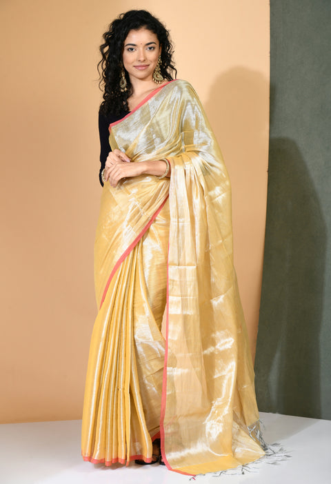 Zari Khadi Cotton Saree