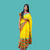 Yellow With Multi Color Border Begumpuri Khadi Cotton Saree - Swapna Creation